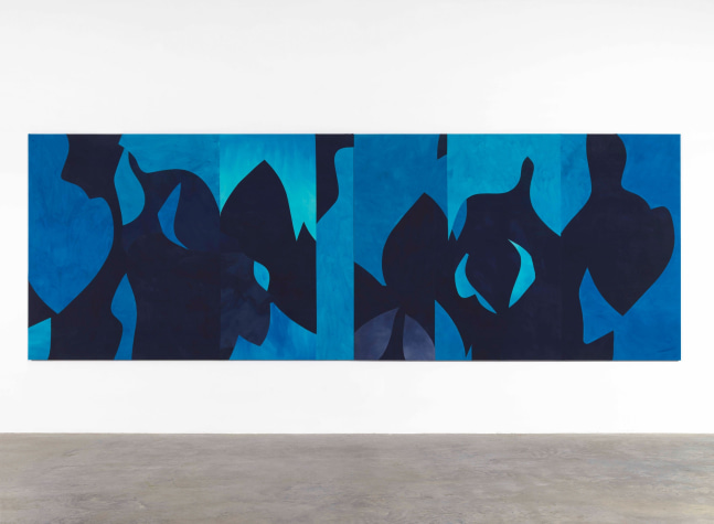 Sarah Crowner
Night Painting with Verticals, 2020
Acrylic on canvas, sewn
72 x 208 inches
(182.9 x 528.32 cm)