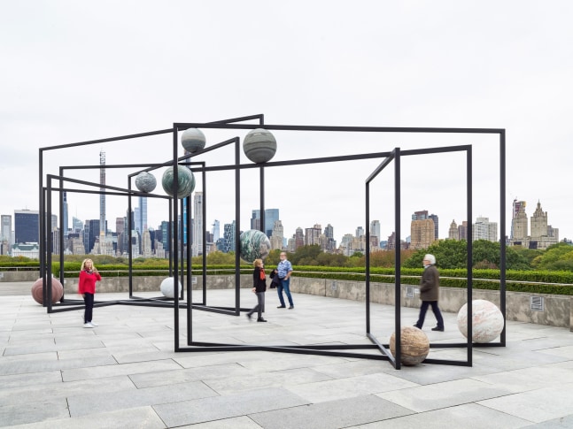 The Roof Garden Commission:&amp;nbsp;Alicja Kwade,&amp;nbsp;ParaPivot. Installation view, The Metropolitan Museum of Art, 2019.

&amp;nbsp;

ParaPivot I,&amp;nbsp;2019,&amp;nbsp;Powder-coated steel, stone

19 ft 8 1/4 inches x 33 ft 7 1/2 inches x 18 ft 10 inches (600 x 1025 x 574 cm),&amp;nbsp;AKW 535

ParaPivot II,&amp;nbsp;2019,&amp;nbsp;Powder-coated steel, stone

13 ft 1 1/2 inches x 20 ft 6 3/4 inches x 9 ft 10 3/4 inches (400 x 626.5 x 301.4 cm),&amp;nbsp;AKW 548

Photo: Roman M&amp;auml;rz

&amp;nbsp;