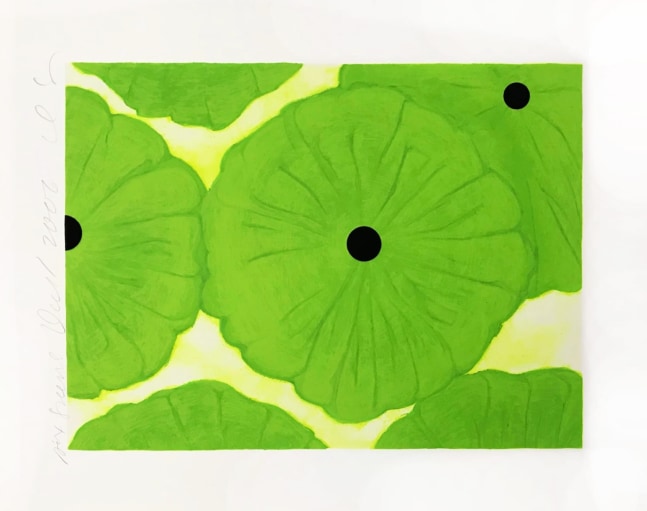 Donald Sultan, Six Greens, 2006, Screenprint
