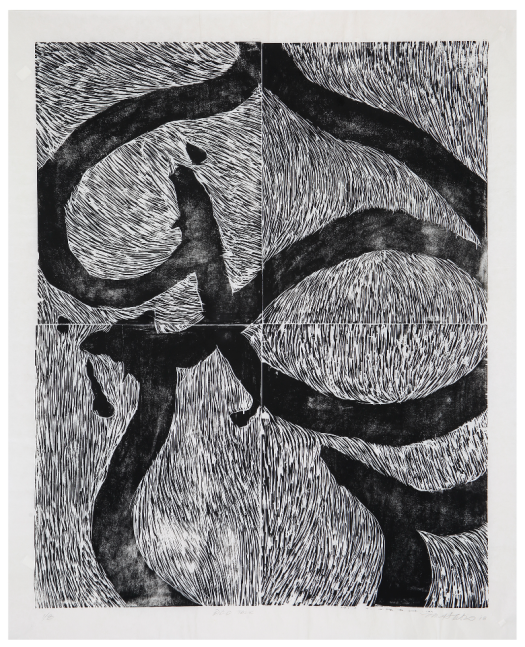 Marc Katano, Bird Talk, 2018, Woodcut Edition of 8, Signed and numbered
