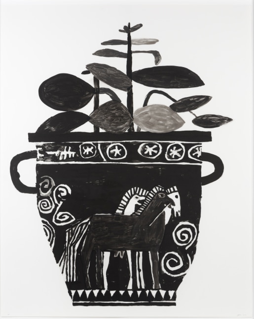 Jonas Wood, Untitled, 2010, Monoprint with handpainting (WO103)