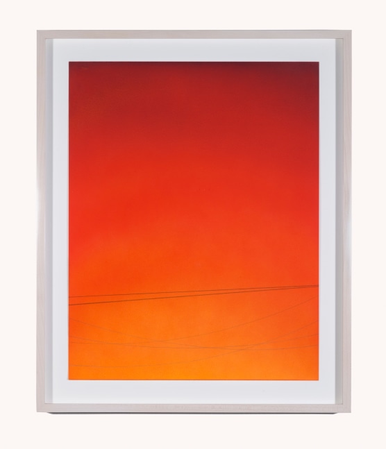 Alex Weinstein, Power Line Drawing #25 (small), Acrylic, graphite and colored pencil