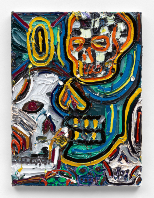 Alex Becerra Skull Pile IV, 2021 Oil on canvas 24 x 18 inches Signed verso