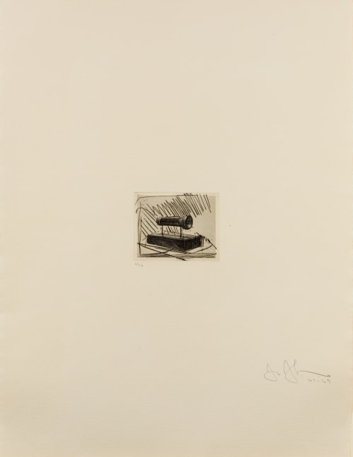 Jasper Johns, Flashlight (small), etching