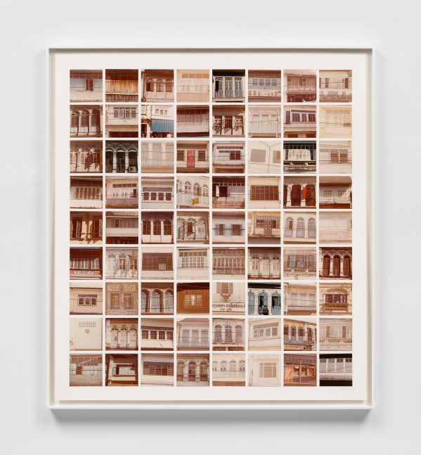 Sol LeWitt (1928-2007)

Windows, 1980

Seventy-two color photographs mounted on board

3 1/4 x 3 1/4 inches, each photograph

34 x 30 5/8 inches, sheet

35 3/4 x 32 1/4 inches, framed

Edition of 20