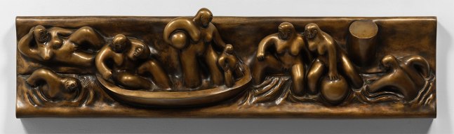 Tom Otterness (b.1952)

Boating Party, 1982-83 (cast in 2025)

Bronze

11 1/4 x 43 x 6 1/2 inches

&amp;nbsp;

Not on view