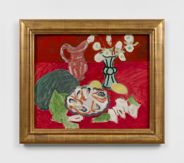Henri Matisse (1869-1954)

Vase with Flowers and a Plate of Oysters 

(Vase de fleurs et le plat d&amp;#39;huitres), 1940

Oil on canvas, 20 x 24 inches

Frances Lehman Loeb Art Center, New York

&amp;copy; 2025 Succession H. Matisse

Artists Rights Society (ARS), New York