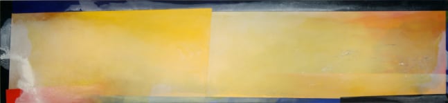 PAINTING E 1990 Acrylic on canvas 30 x 132&quot;
