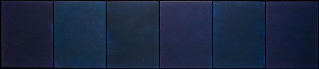 SIX, 2022
Acrylic on canvas mounted on wood panels
15 1/4&amp;quot; x 72&amp;quot;