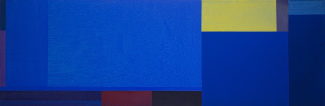 PAINTING 30-I-17, 2017 Acrylic on canvas 27 x 81&quot;  Private Collection