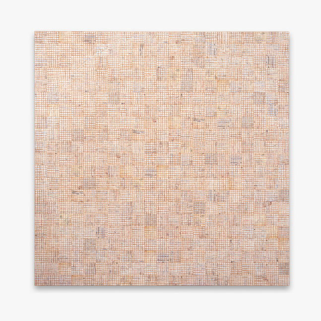 DNA:Work, 2019
Oil paint stick and paper on panel
84 &amp;times; 84 inches (213.4 &amp;times; 213.4 cm)