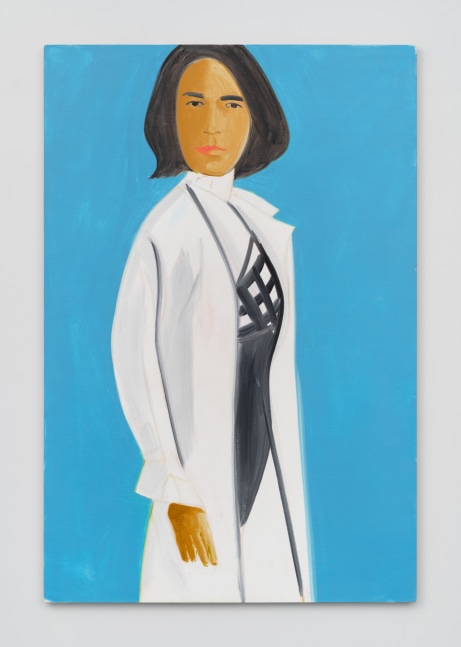 Vivien in White Coat 9, 2021
Oil on linen
72 &amp;times; 48 inches
​(182.9 &amp;times; 121.9 cm)