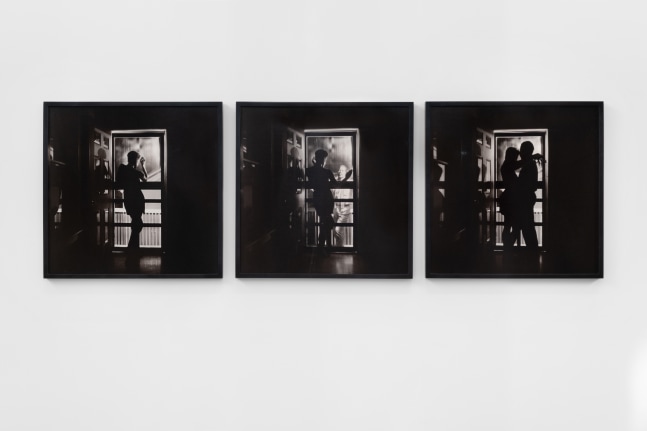 Carrie Mae Weems
Untitled (Black Love), 1992
Archival pigment print
Triptych, Each panel: 28&amp;nbsp;&amp;nbsp;&amp;frac14; &amp;times; 28 &amp;nbsp;&amp;frac14; in.
(71.8 &amp;times; 71.8 cm)
Overall: 28&amp;nbsp;&amp;nbsp;&amp;frac14; &amp;times; 84&amp;nbsp;&amp;frac34; in.
(71.8 &amp;times; 215.3 cm)