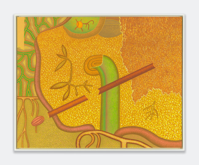 Space Garden,&amp;nbsp;1991
Oil on canvas
40 1/4 &amp;times; 50 inches
102.2 &amp;times; 127 centimeters&amp;nbsp;