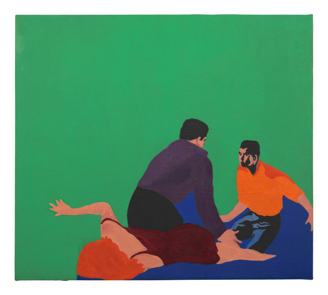 Rosalyn Drexler
Untitled, 1963
Acrylic and paper collage on canvas
23 x 26 inches
