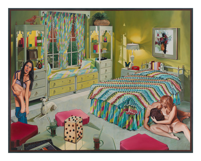 Mark Greenwold
Bright Promise (for Simon), 1971&amp;ndash;1975
Oil on canvas
85 x 108 1/4 inches