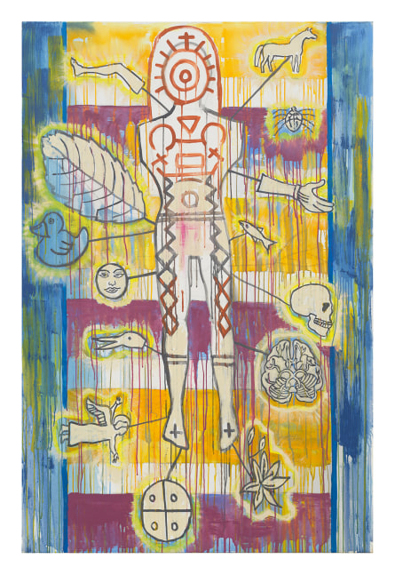 Tierra Madre: Marie Curie, 2024-2025
Acrylic on canvas
72 x 48 inches
182.9 x 121.9 cm