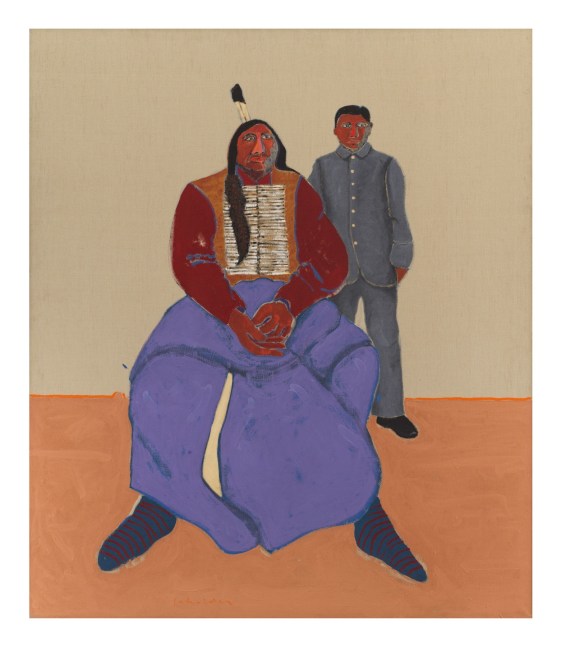 Back from the Indian School, 1973
Oil on canvas
80 x 68 inches