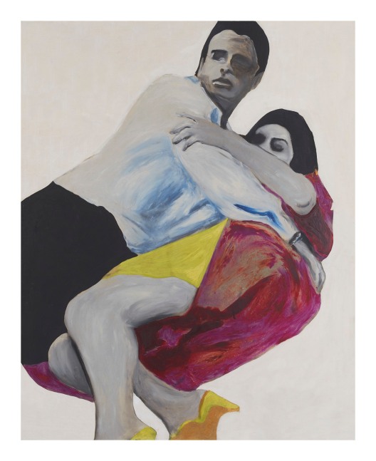 Rosalyn Drexler
Discovered, 1963
Acrylic and paper collage on canvas
50 x 40 inches