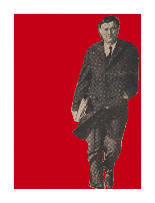 Rosalyn Drexler, Untitled, 1960, Acrylic on paper collage, 3 1/4 x 2 1/2 inches