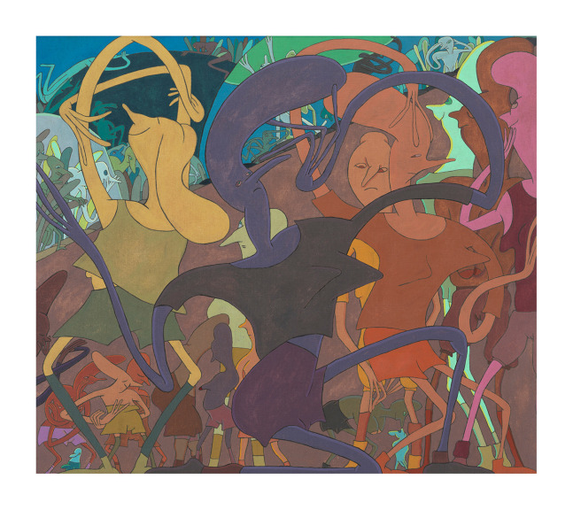 Gladys Nilsson, Shady Lady, 1980, Acrylic on linen, 42 x 48 inches