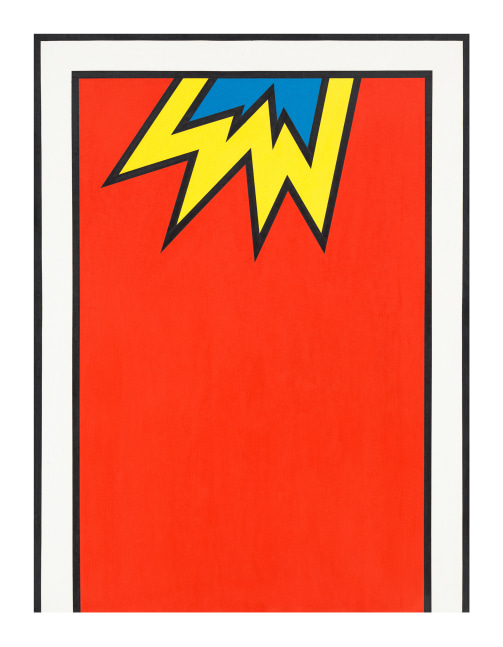 Nicholas Krushenick
Love Juice, 1969
Acrylic on canvas
40 1/8 x 30 inches
