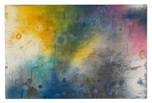 Sea Foraging,&amp;nbsp;2024
Mixed media on canvas
60 x 90 inches