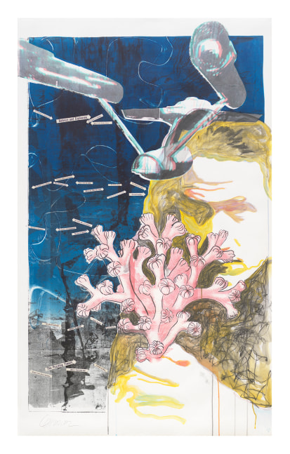 Strange Traits Bred in Darkness&amp;nbsp;
Monotype, drawing and collage on paper
69 1/2 x 44 3/8 in.