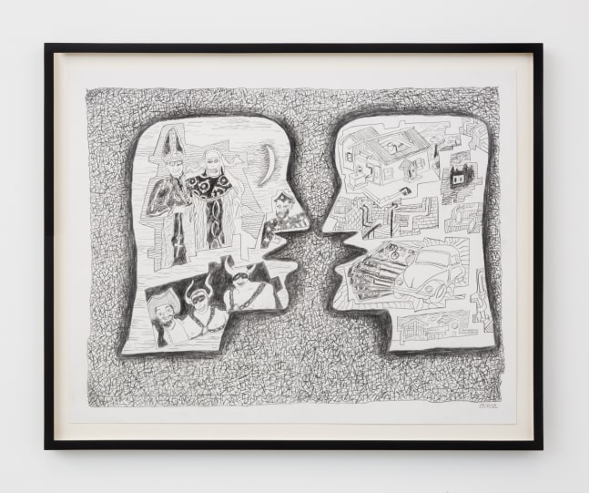 Derek&amp;nbsp;Boshier
The Subscribers - &amp;quot;Out Smart Magazine Classified Jobs, House and Auto Newspaper&amp;quot;, 2018
pencil on paper
18 x 24 in (45.7 x 61 cm)
DB207