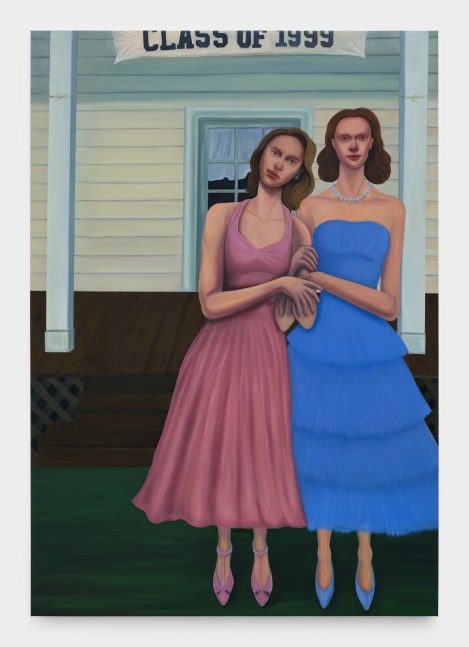 Bambou Gili's artwork &quot;Mary Anne and Wanda Were the Best of Friends&quot;, 66 x 49 in (167.6 x 124.5 cm), oil on linen, 2022