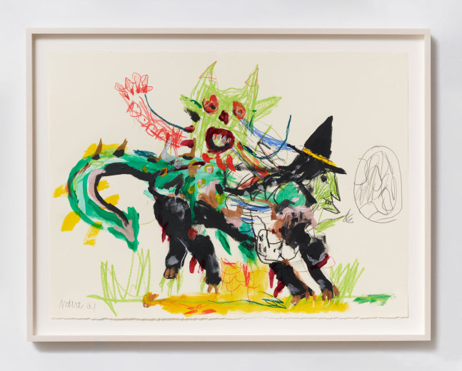 Robert&amp;nbsp;Nava
Untitled, 2021
acrylic, crayon, and grease pencil on paper
22 x 30 in (55.9 x 76.2 cm)
RN126
&amp;nbsp;