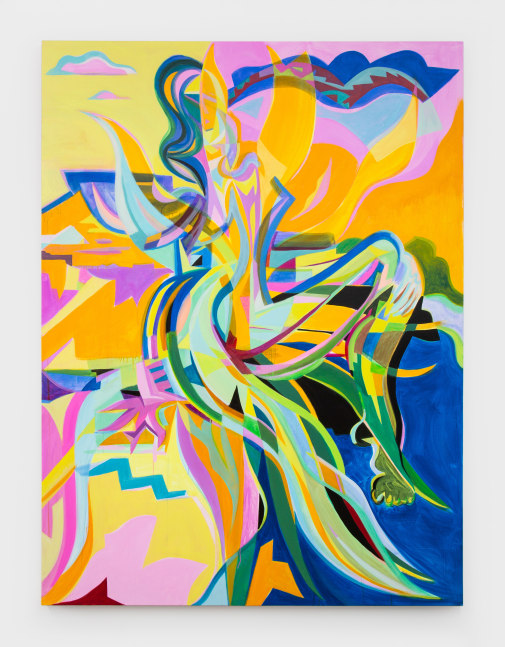 Mira&amp;nbsp;Dancy
Sunspoke Searing See-Thru, 2021
acrylic on canvas
80 x 60 in (203.20 x 152.40 cm)
MD365
&amp;nbsp;