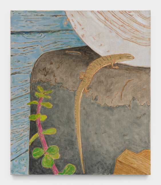 Lizard at Home, 2023 oil on linen 27 x 21 in (68.6 x 53.3 cm)
