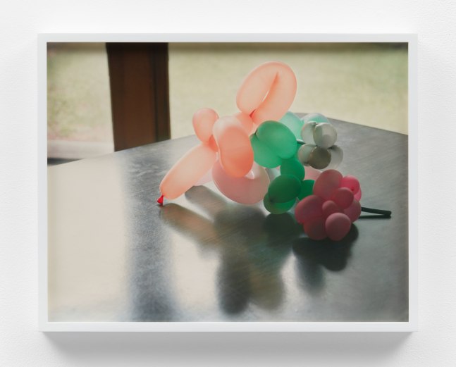 Tanyth&amp;nbsp;Berkeley
Practice Balloons/Table, 2003-2020
c-print
15 1/8 x 19 1/2 in (38.4 x 49.5 cm)
Edition of 5
TB001