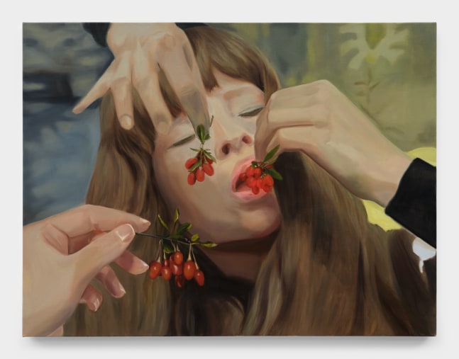 Goji Berries, 2022 oil on canvas ​​​​​​​38 x 50 in (96.5 x 127 cm)