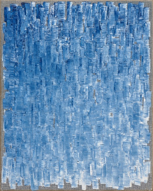 Ha Chong-Hyun (b. 1935) Conjunction 20-71, 2020 Oil on hemp cloth 63.78 x 51.18 inches 162 x 130 cm