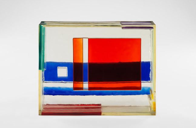 Leo Amino (1911 &amp;ndash;1989)

Refractional #75,&amp;nbsp; 1972

Polyester resin

11 7/8 x 14 7/8 x 3 inches

30.2 x 37.8 x 7.6 cm