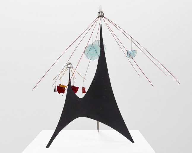 Alexander Calder (1898-1976)
Untitled (Carousel), 1942
Painted metal, wire, glass
28 3/8 x 32 x 32 in
72.1 x 81.3 x 81.3 cm