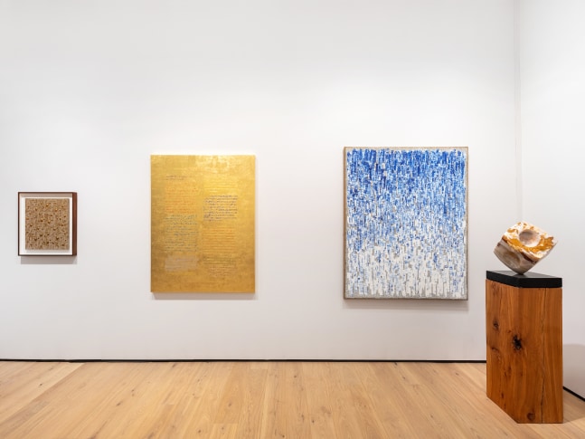 Installation view of Tina Kim Gallery, TEFAF New York | Booth 354 (May 12-16, 2023) at Park Avenue Armory. Courtesy of Tina Kim Gallery. Photo by Charles Roussel.