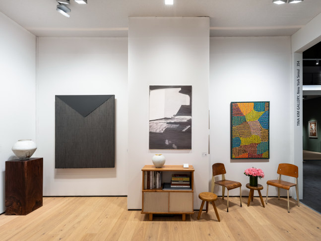 Installation view of Tina Kim Gallery, TEFAF New York | Booth 354 (May 12-16, 2023) at Park Avenue Armory. Courtesy of Tina Kim Gallery. Photo by Charles Roussel.