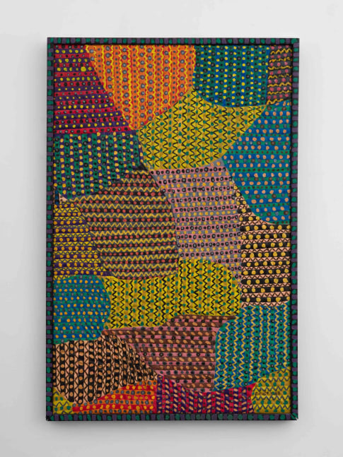 Pacita Abad (1946-2004)

Yellow screen, 1988

Acrylic, mirrors on stitched and padded canvas

58 x 31 inches

147.3 x 78.7 cm