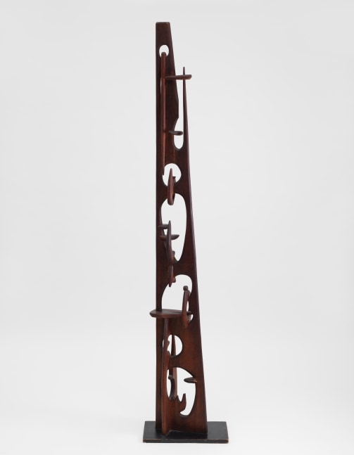Leo Amino (1911–1989)  Untitled, 1956  Wood  72.52 x 15 x 9.02 inches  184.2 x 38.1 x 22.9 cm
