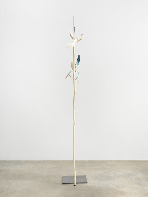 Minouk Lim (b. 1968)

Enwinded Score, 2022

Wood cane, cuttlebone, metal plate

70 7/8 x 13 1/2 x 8 inches

180 x 34.3 x 20.3 cm