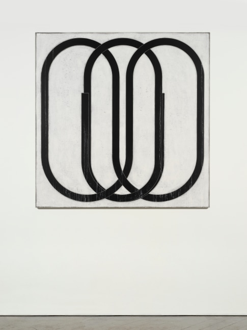 Davide Balliano (b. 1983) UNTITLED_0195, 2021 Plaster, gesso &amp; varnish on Belgian Linen 48 x 48 inches 121.9 x 121.9 cm