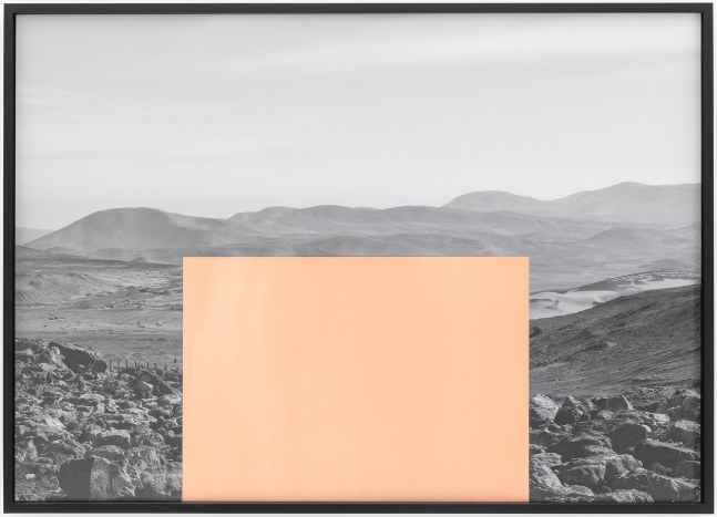 Patrick&amp;nbsp;Hamilton

Atacama #6, 2022

Intervened photograph with copper plate, wooden frame

104h x 144w cm

40 120/127h x 56 88/127w in

Edition 2 + AP