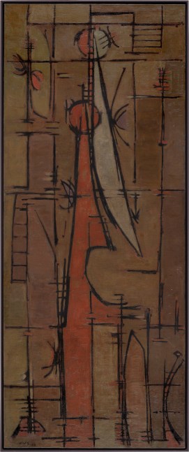 Oswaldo Vigas

Personaje Naciente, 1953

Oil on canvas
202h x 83w cm
79 67/127h x 32 86/127w in

Unique