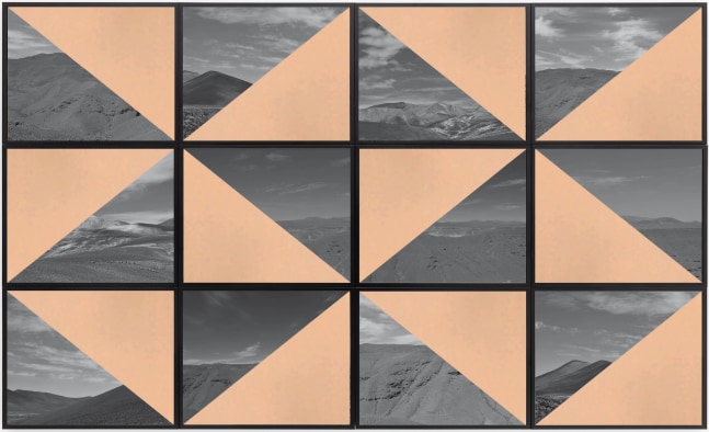 Patrick&amp;nbsp;Hamilton

Atacama #10, 2021

Intervened photograph with copper plate, wooden frame

126h x 206w cm

49 20/33h x 81 4/39w in

Edition 2 + 1 AP