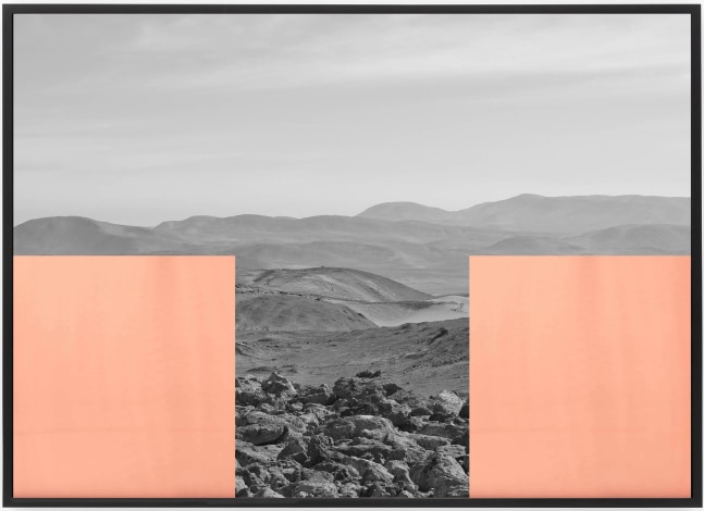 Patrick&amp;nbsp;Hamilton

Atacama #17, 2022

Intervened photograph with copper plate, wooden frame

100h x 140w cm

39 10/27h x 55 2/17w in

Edition 2 + 1 AP