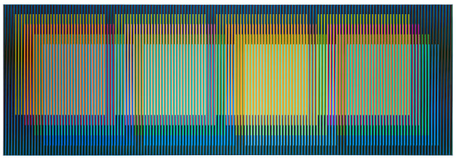 Color Aditivo Yuruani, 2017&amp;nbsp;
Cromografía sobre aluminio
80&amp;nbsp;x 240&amp;nbsp;cm
31 63/127&amp;nbsp;x 94 62/127&amp;nbsp;in
Edici&amp;oacute;n de&amp;nbsp;8