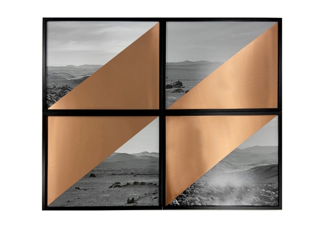 Patrick&amp;nbsp;Hamilton

Atacama # 11, 2022

Intervened photograph with copper plate, wooden frame

84h x 104w cm

33 8/113h x 40 120/127w in

Edition 1 of 2 + AP